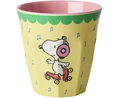 Rice - Melamine Cup with Snoopy Print - Geltona and Rožinė - Medium - 250 ml