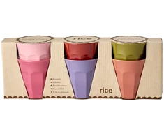 Rice - Melamine Cups - Assorted Solid Colors - Small - 160 ml