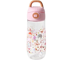 Rice - plastikinis vaikiškas gertuvės buteliukas su linksmybių mugės paveikslu - Rožinė - 550 ml