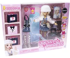 „Roblox“ – „Dress to Impress“ mados lėlių rinkinys, prabangus žaidimų rinkinys, 3 viename (910378)