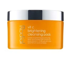 Rodial Vit C Brightening Cleansing Pads šviesinantys ir atkuriantys valomieji padeliai veidui, 50 vnt.