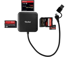Skaitytuvas Rollei Kart USB 3.0 Type-A/Type-C juoda (25102)