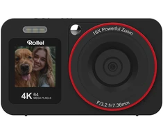 Rollei - Compactline Dual Screen Digital Camera - 64 MP - 4K