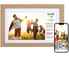 Nuotraukų rėmelis Rollei Išmanusis „WiFi“ rėmelis 103, medžio rudos spalvos