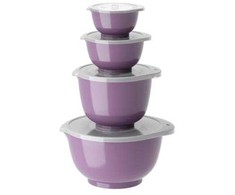 Lumarko Rosti Margrethe Bowls Set of 4 + Lids Lavender