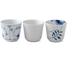 „Royal Copenhagen“ – mėlyni termo puodeliai – 26 cl – 3 vnt. rinkinys