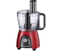 Virtuvinis kombainas Russell Hobbs 27110-56, 2.3 L, Juodas, Raudona, Transparent, Rotary, 1.5 L, 600 W, 240 mm