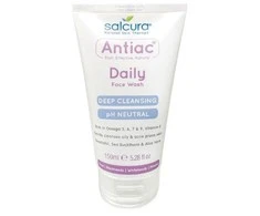 Salcura Antiac Daily Face Wash kasdieninis prausiklis į aknę linkusiai odai, 150ml