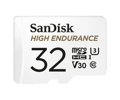 Atminties kortelė SanDisk High Endurance microSDXC 32GB, su adapteriu
