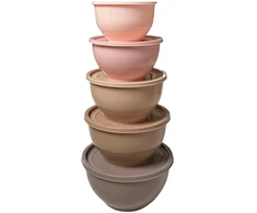 Scandinavian Collection - Dubenėlių rinkinys su dangteliais - 5 vnt. pakuotė - 850 ml, 1,2 l, 2,2 l, 3,1 l, 4,7 l