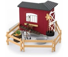 Schleich ožkų tvartas