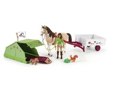 SCHLEICH „Arklių klubas“ Saros stovyklavimo rinkinys