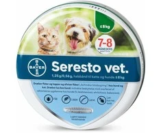 Seresto - blusų antkaklis - katėms ir šunims iki 8kg