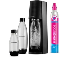 Gazuotų gėrimų gaminimo aparato SodaStream Terra rinkinys, juodas