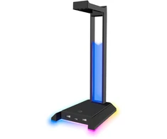 Ausinės Speedlink - EXCELLO NX RGB ausinių stovas, USB 2.0 šakotuvas, juodas