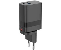 Speedlink - Kelioninis įkroviklis USB-A ir USB-C 15W, skirtas JAV-JK-ES, juodas