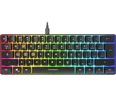 Speedlink - LETOS RGB 60% žaidimų klaviatūra - JAV išdėstymas - juoda