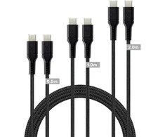 Speedlink – USB-C į USB-C kabelių rinkinys, juodas