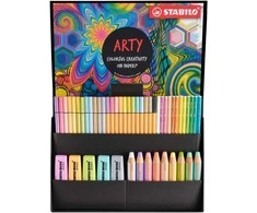 Stabilo Arty gaveæske pastel sortiment 50 dele