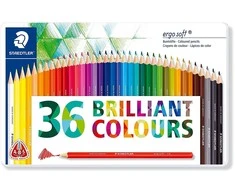 Staedtler - spalvotas pieštukas ergosoft 36 vnt (157 M36)