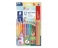 Spalvoti pieštukai STAEDTLER Noris Jumbo, 12 vnt.