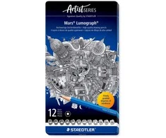 Staedtler Lumograph eskizų pieštukai 6B-4H