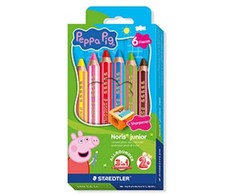 Staedtlerpeppa Pig Spalvinimo pieštukai „Peppa Pig“ (140 C6 L1), 6 vnt., rinkinys