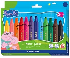 Peppa Pig,Staedtler Staedtler – Peppa Pig rašikliai – 12 vnt. įvairių spalvų (329 C12 L1)