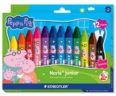 Staedtlerpeppa Pig Staedtler Peppa Pig vaškinės kreidelės – 12 vnt. įvairių spalvų (224 C12 L1)