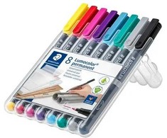 Staedtler Steadtler - Lumocolor – Permanentiniai F 0,6 mm – 8 vnt. dėžutėje (318 WP8-2)