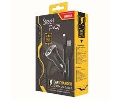 Steelplay „Nintendo Switch“ automobilinis įkroviklis X2 USB prievadai