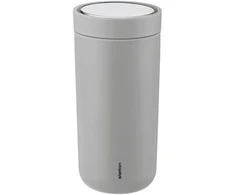 Stelton To Go Click Thermal Mug 0,4 l minkštas šviesiai pilkas