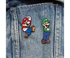 Super Mario - 2 emalio ženklelių rinkinys