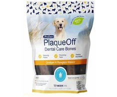 Swedencare „PlaqueOff“ – dantų kaulai su vištiena ir moliūgu, 480 g – (721.0045)