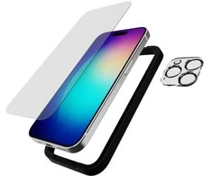 Dėklas „Tech 21 Tech21“ – smūgiams atsparus stiklo ekranas / kamera – „iPhone 15 Pro“