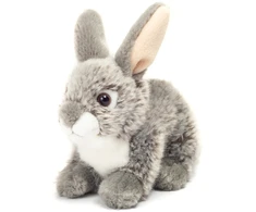 Teddy Hermann - Sėdintis triušis pilkas 18 cm (TH937012)