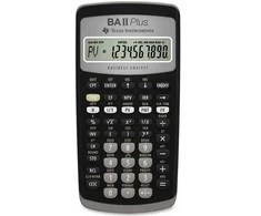 Texas Instruments BA-II Plus, Kišeninis, Finansinis, Pakreipiamas ekranas, Baterija, Juoda