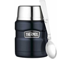 Thermos Termosas – nerūdijančio plieno „King“ maisto kolba, 470 ml – tamsiai mėlynas