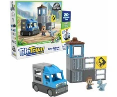 TileTown Tile Town - Jurassic World Dino Rescue, Magnetic Building Set (90313)
