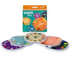 Timio – 1 diskų rinkinys – laukiniai gyvūnai, eilėraščiai, spalvos, muzika ir kūno dalys – (TM-TMD-01E)