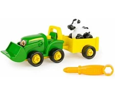 JOHN DEERE traktorius su priekaba, 47209