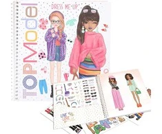 Top Model lipdukų knyga "Dress me up" 2025