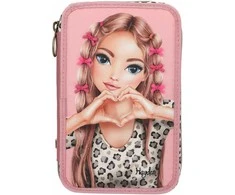 Top Model TOPModel - Triple Pieštukas Case With Bow LEOHEART - Rožinė