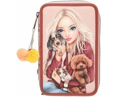 Top Model TOPModel - Triple Pieštukas Case FUR EVER FRIENDS - Powdery Rožinė and Copper