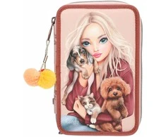 Top Model TOPModel - Triple Pieštukas Case FUR EVER FRIENDS - Powdery Rožinė and Copper