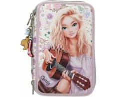 Top Model TOPModel - Triple Pieštukas Case COWGIRL - Kreminis-Coloured with Pale Violetinė Accents