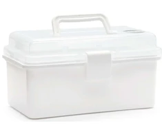 TOYMAX - Dėžė su įdėklu, 20x10x10 cm, balta/skaidri (714222)