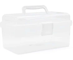 TOYMAX - Dėžė daiktams su įdėklu, 25,5 x 13,5 x 14,5 cm, skaidri (714223)