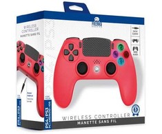 Trade Invaders Belaidis valdiklis, skirtas PS4 su 3,5 mm lizdo lizdu – LED – raudona