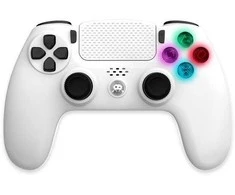 Trade Invaders Belaidis PS4 valdiklis su 3,5 mm lizdu - LED - baltas
